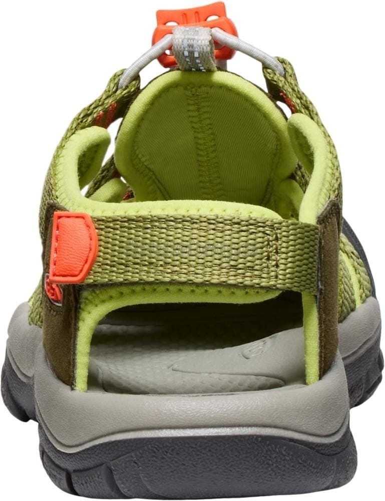 Dětské sandály Keen NEWPORT BOUNDLESS CHILDREN dark olive/scarlet ibis Velikost: 29 - náhled 2