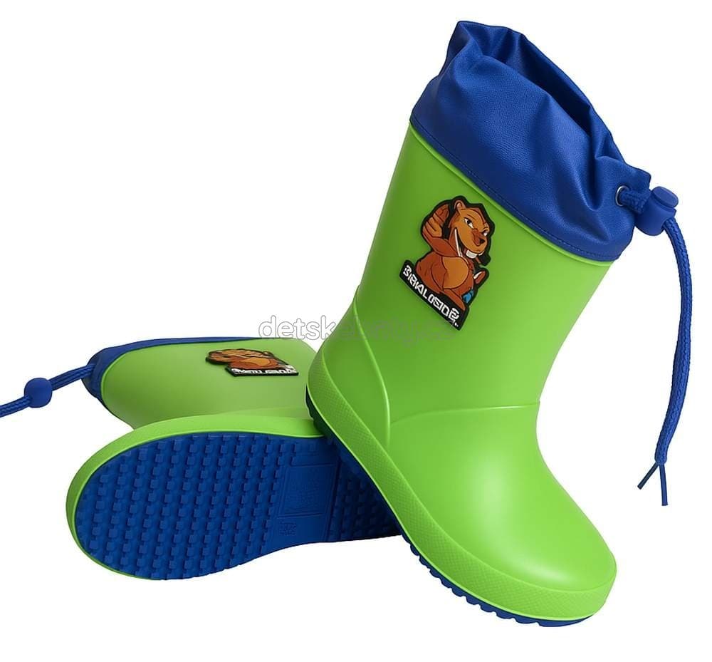 Dětské holinky Coqui 8508 lime/royal Velikost: 24 - náhled 3