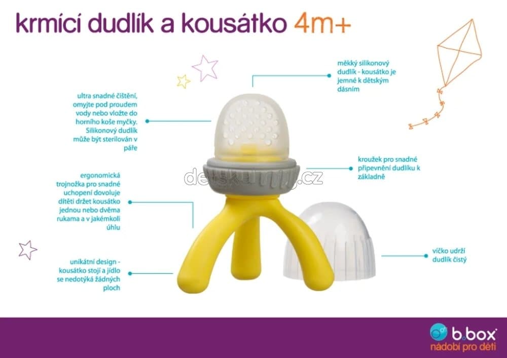 b.box 101408 Krmící dudlík a kousátko - světle modré - náhled 2