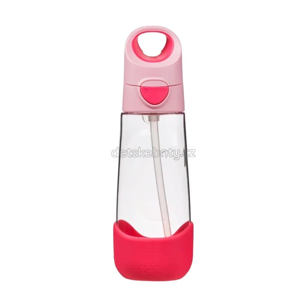 b.box 500549 Lahev na pití s brčkem 600 ml - flamingo fizz - náhled 1