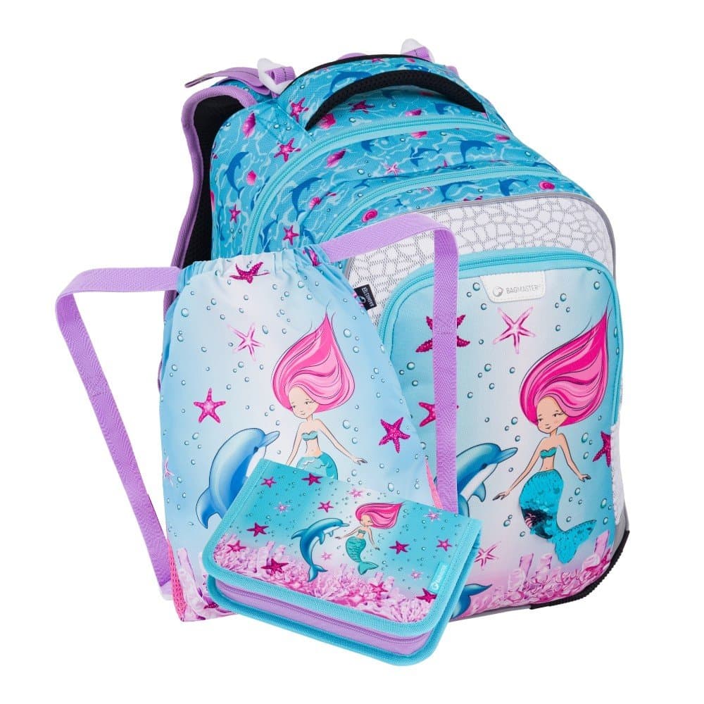 Bagmaster LUMI 24 A malý školní set pro prvňáčky – mořská panna - náhled 1