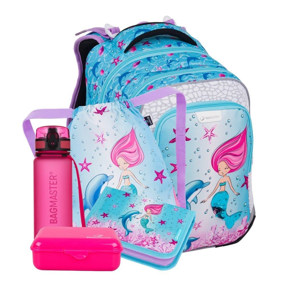 Bagmaster LUMI 24 A velký školní set pro prvňáčky – mořská panna - náhled 1