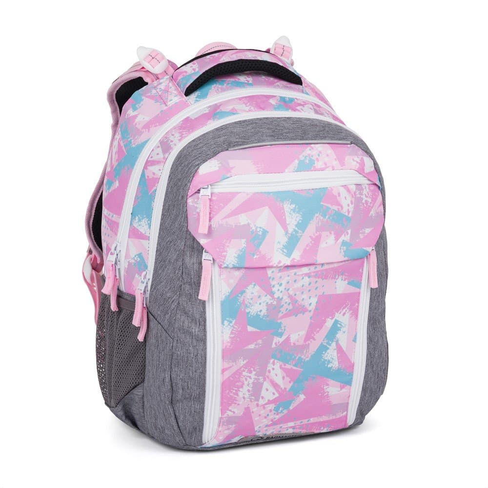 Bagmaster PORTO 24 B školní batoh – růžovo-modrý - náhled 1
