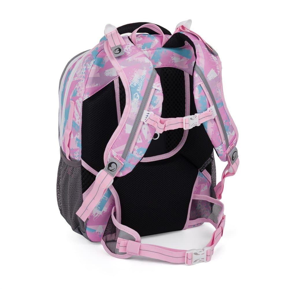 Bagmaster PORTO 24 B školní batoh – růžovo-modrý - náhled 4