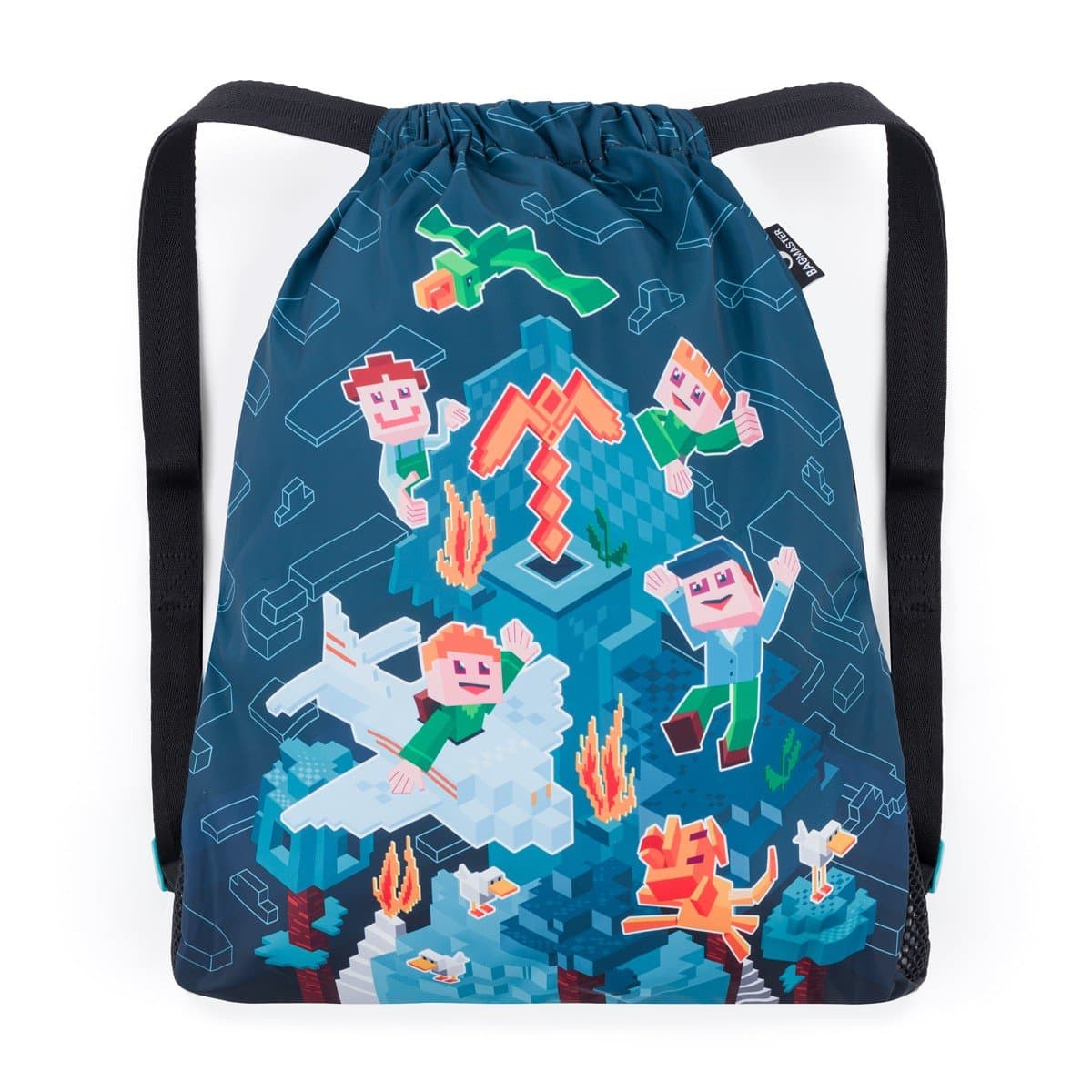 Bagmaster SÁČEK LUMI 24 E školní na přezůvky / tělocvik – kostičková říše - náhled 1