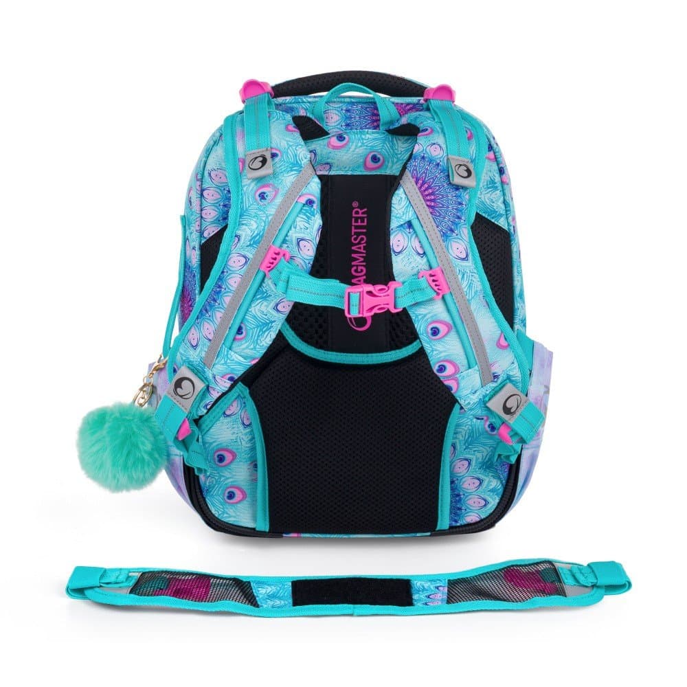Bagmaster VEGA 24 B školní batoh – páv - náhled 5