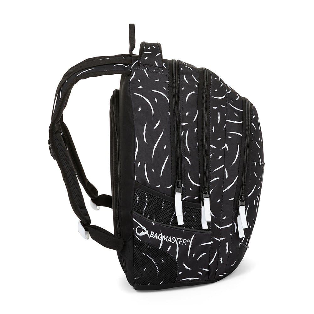Bagmaster DIGITAL 23 A studentský batoh - černo bílý - náhled 3