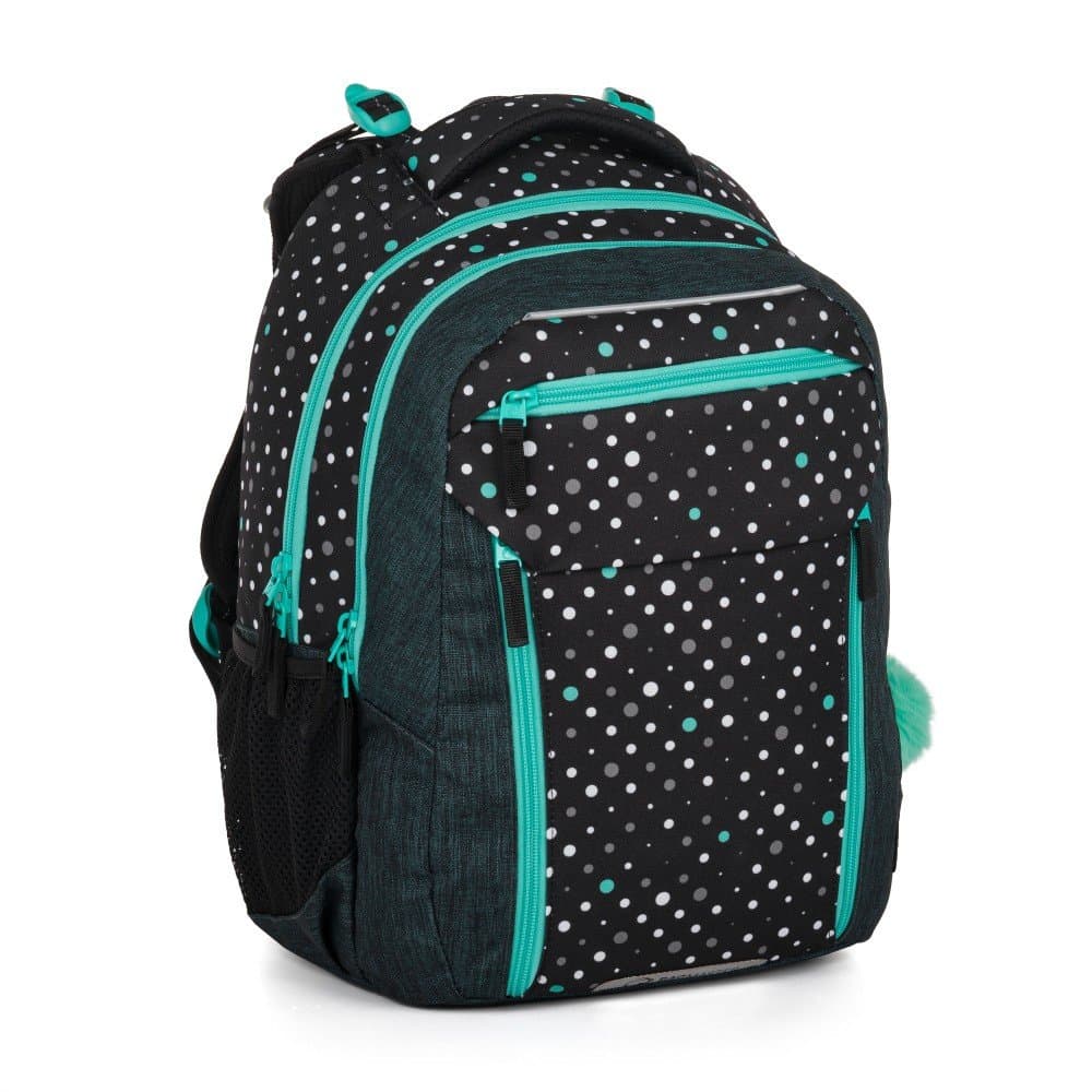 Bagmaster PORTO 24 A školní set – černo-tyrkysový - náhled 3