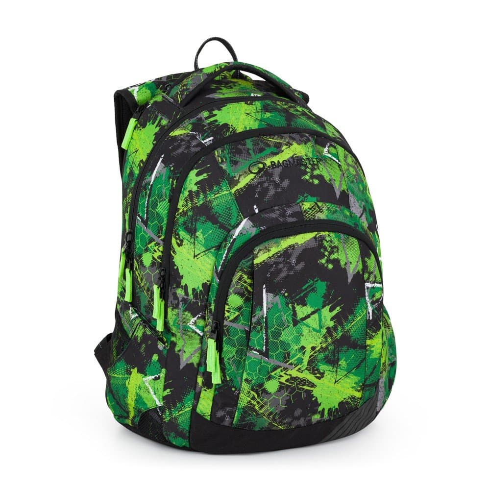 Bagmaster LINCOLN 25 A studentský batoh – zeleno-černý - náhled 1