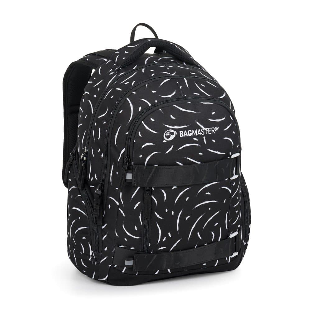 bagmaster NOMAD 25 A studentský batoh – černo-bílý - náhled 1