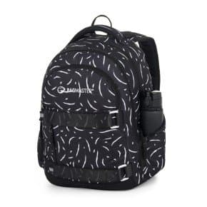 bagmaster NOMAD 25 A studentský batoh – černo-bílý - náhled 5
