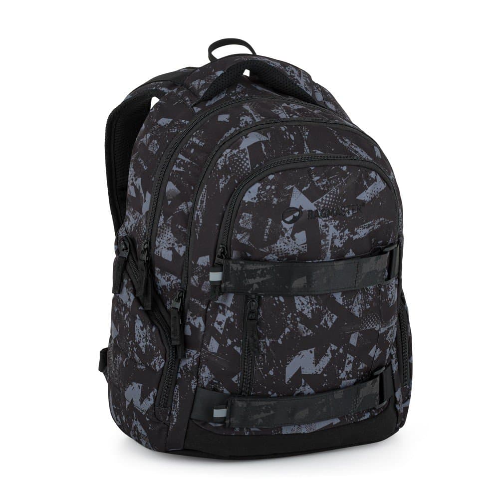 bagmaster NOMAD 25 B studentský batoh – černo-šedý