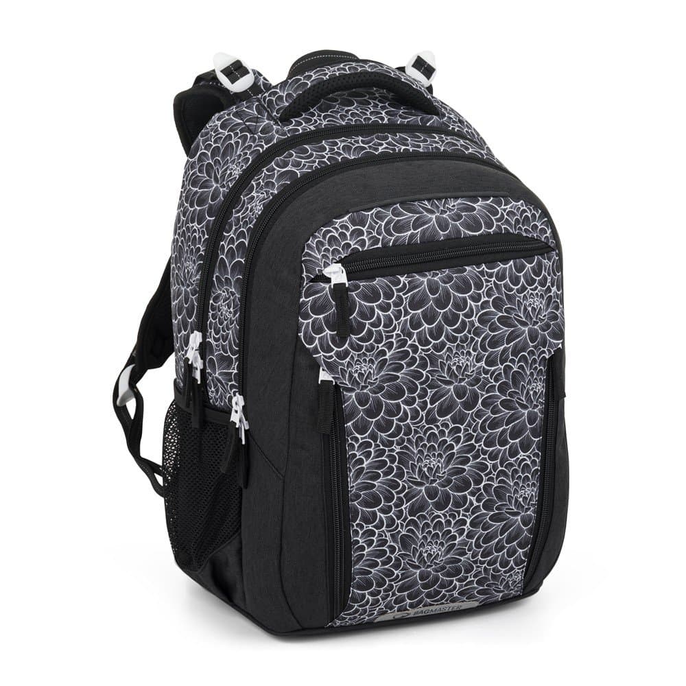 Bagmaster PORTO 25 A školní batoh – černo-bílý - náhled 1