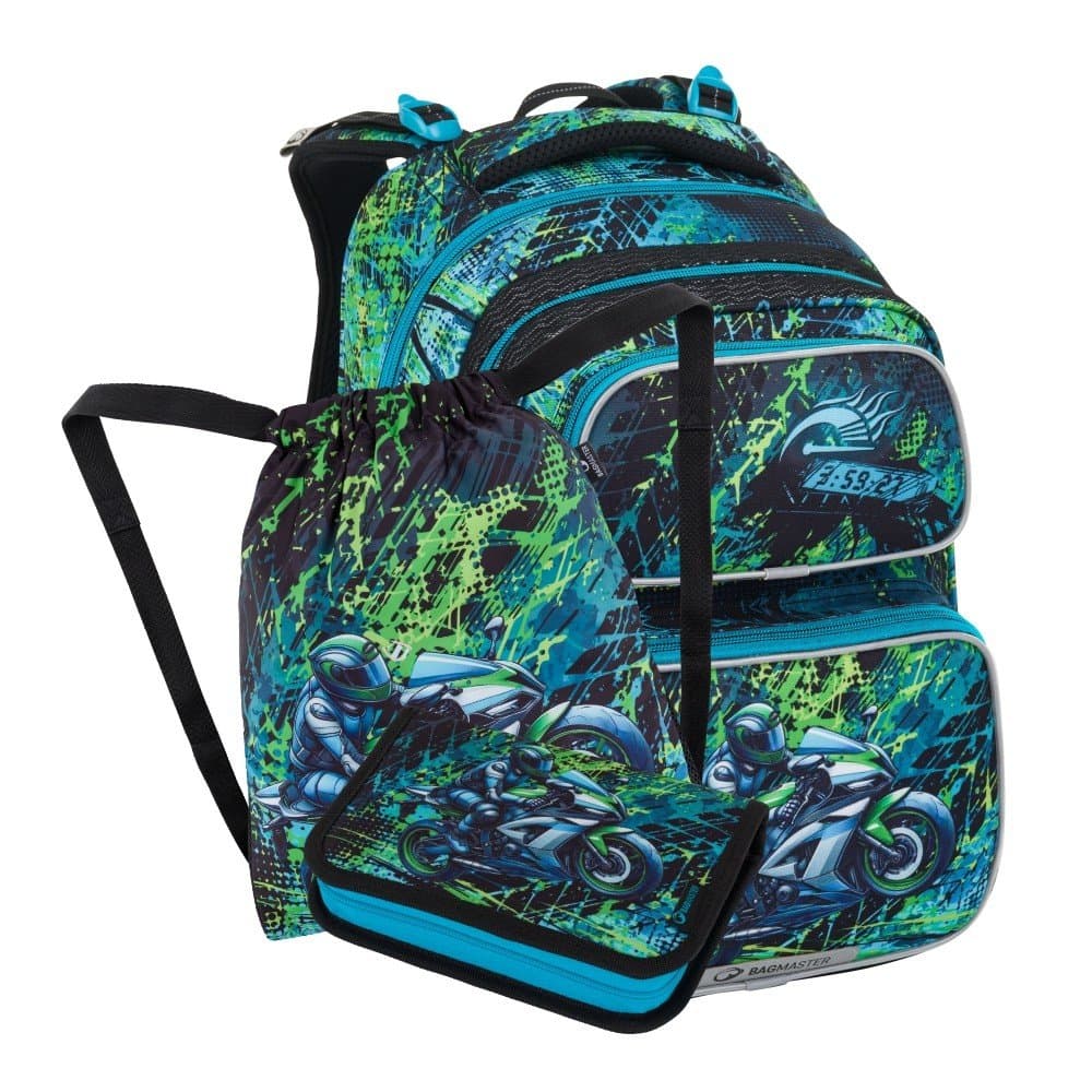 bagmaster DOPI 25 B malý školní set pro prvňáčky – motorka - náhled 1
