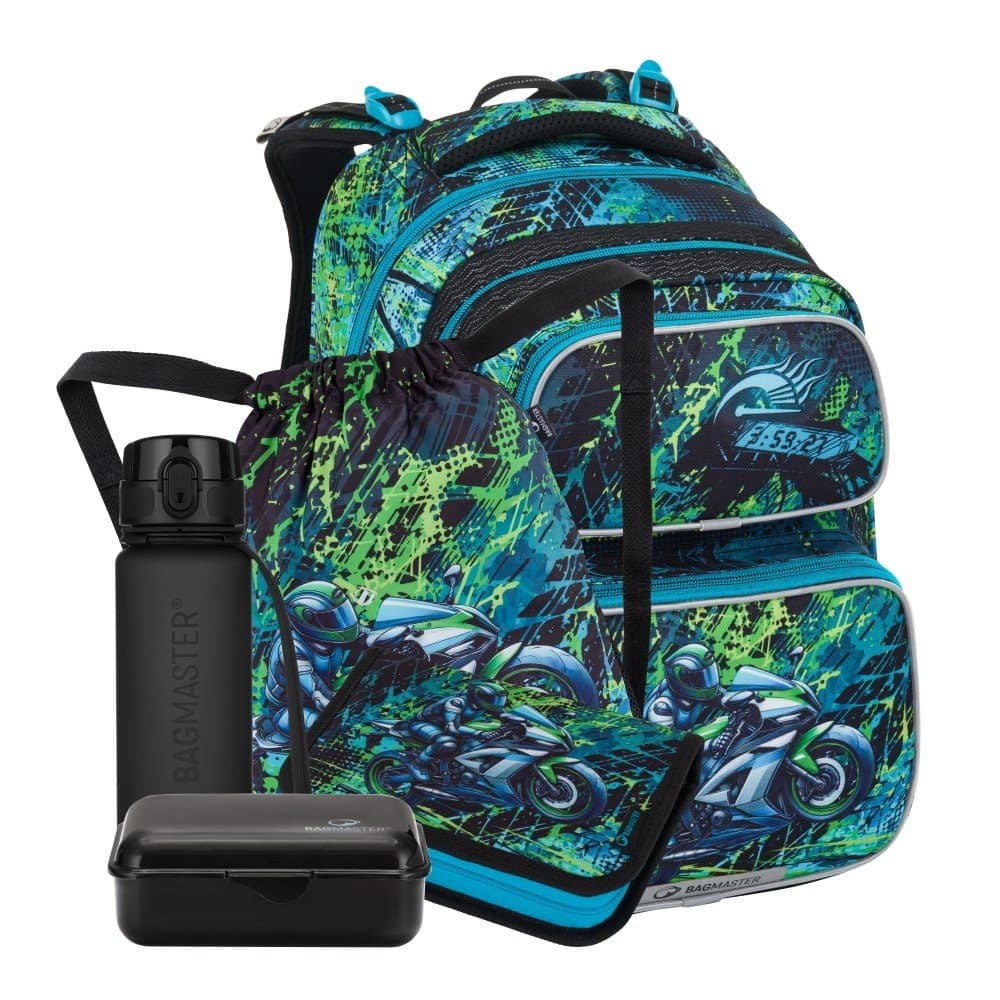 Bagmaster DOPI 25 B velký školní set pro prvňáčky – motorka - náhled 1