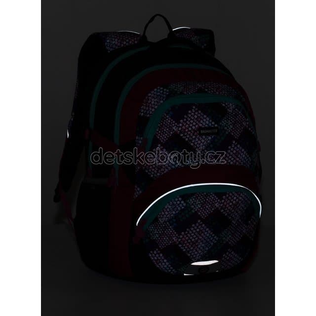 Bagmaster THEORY 20 A školní batoh - růžovo tyrkysový - náhled 5