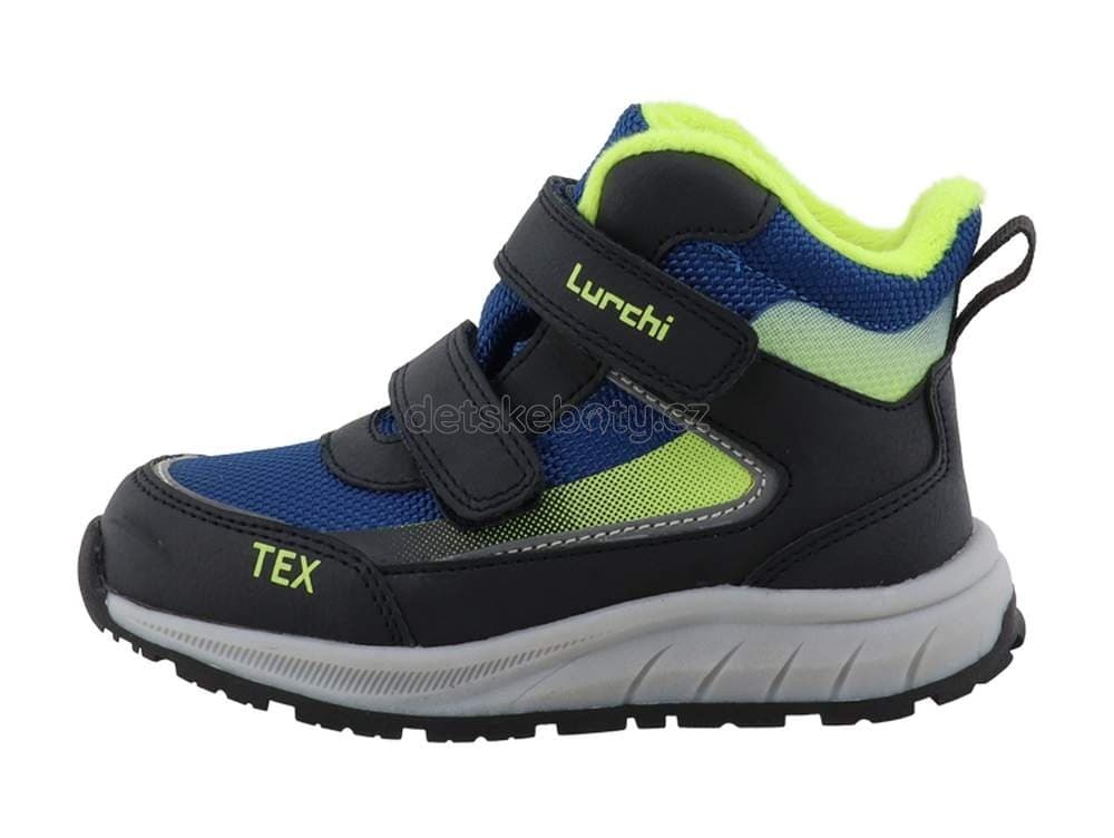 Dětské celoroční boty Lurchi 95L0083009 navy-lime Velikost: 29 - náhled 1