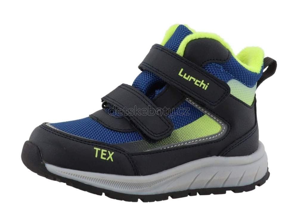 Dětské celoroční boty Lurchi 95L0083009 navy-lime Velikost: 29 - náhled 5