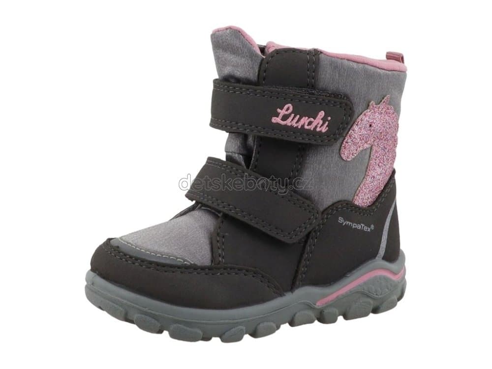 Dětské zimní boty Lurchi 63L1083001 grey-pink Velikost: