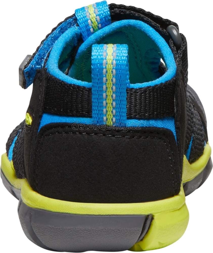 Dětské sandály Keen  Seacamp II CNX children black/brilliant blue Velikost: 24 - náhled 2