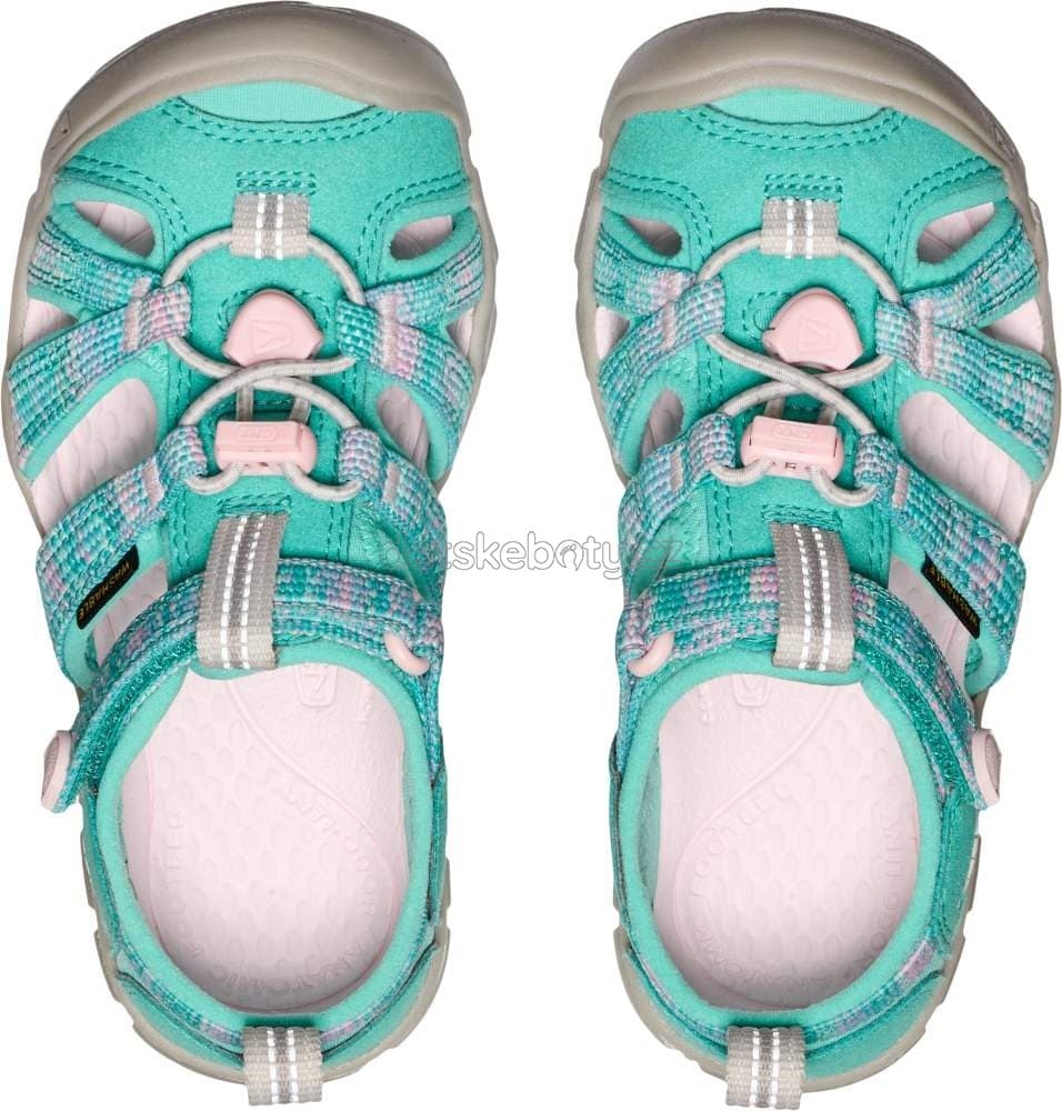 Dětské sandály Keen  Seacamp II CNX children bright aqua/pink-a-boo Velikost: 30 - náhled 3