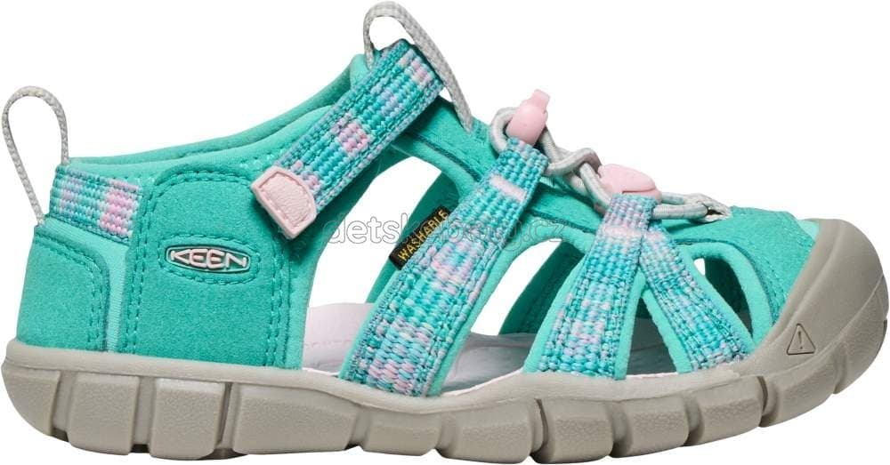 Dětské sandály Keen  Seacamp II CNX children bright aqua/pink-a-boo Velikost: 30 - náhled 4