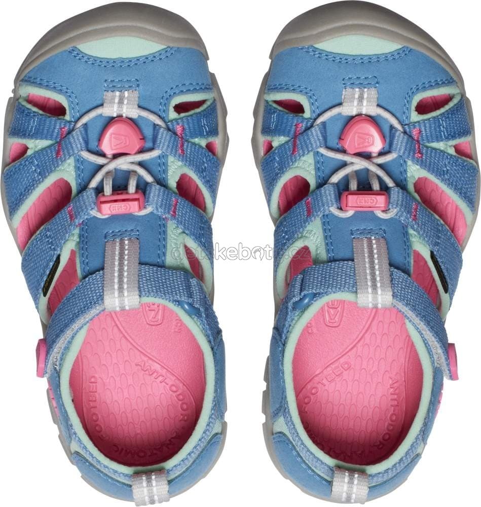 Dětské sandály Keen Seacamp II CNX children coronet blue/hot pink Velikost: 30 - náhled 3
