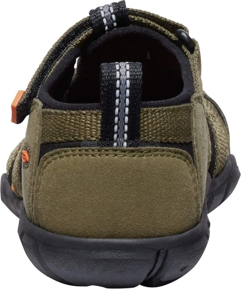 Dětské sandály Keen Seacamp II CNX children dark olive/gold flame Velikost: 30 - náhled 2