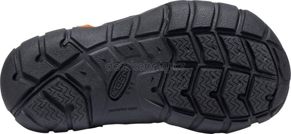 Dětské sandály Keen Seacamp II CNX children dark olive/gold flame Velikost: 30 - náhled 5