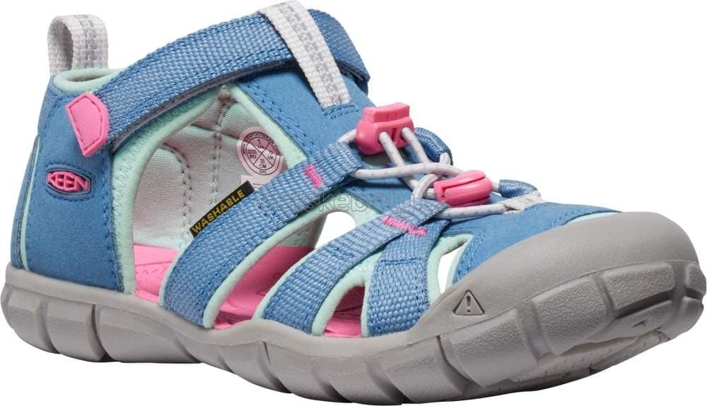 Dětské sandály Keen Seacamp II CNX youth coronet blue/hot pink Velikost: 35 - náhled 1
