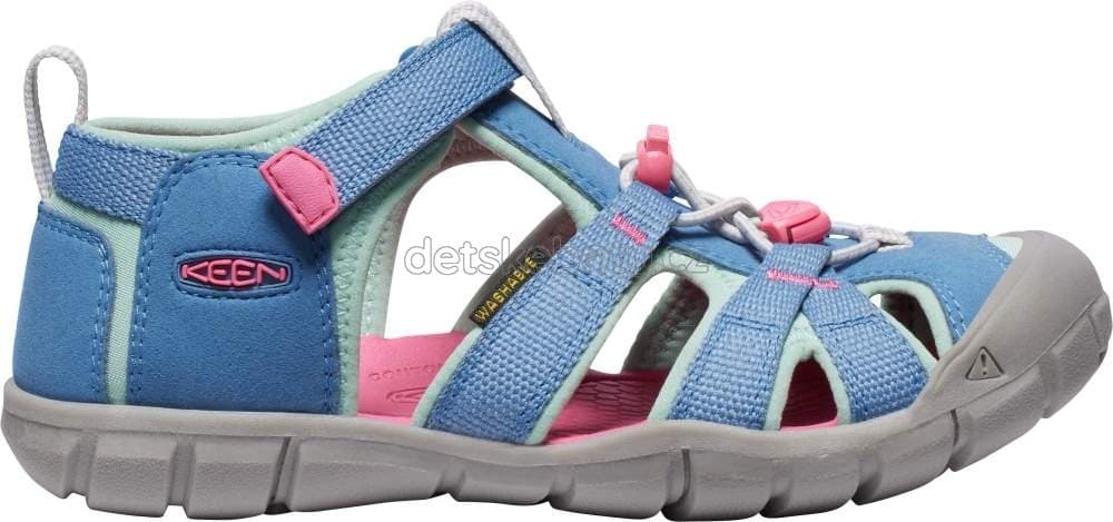 Dětské sandály Keen Seacamp II CNX youth coronet blue/hot pink Velikost: 35 - náhled 4