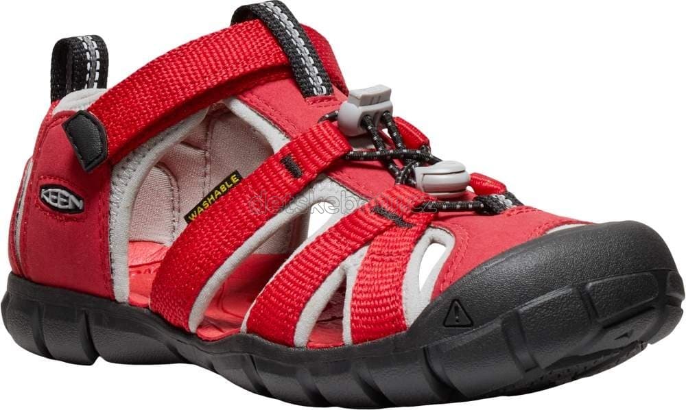 Dětské sandály Keen Seacamp II CNX youth ribbon red/alloy Velikost: 32-33 - náhled 1