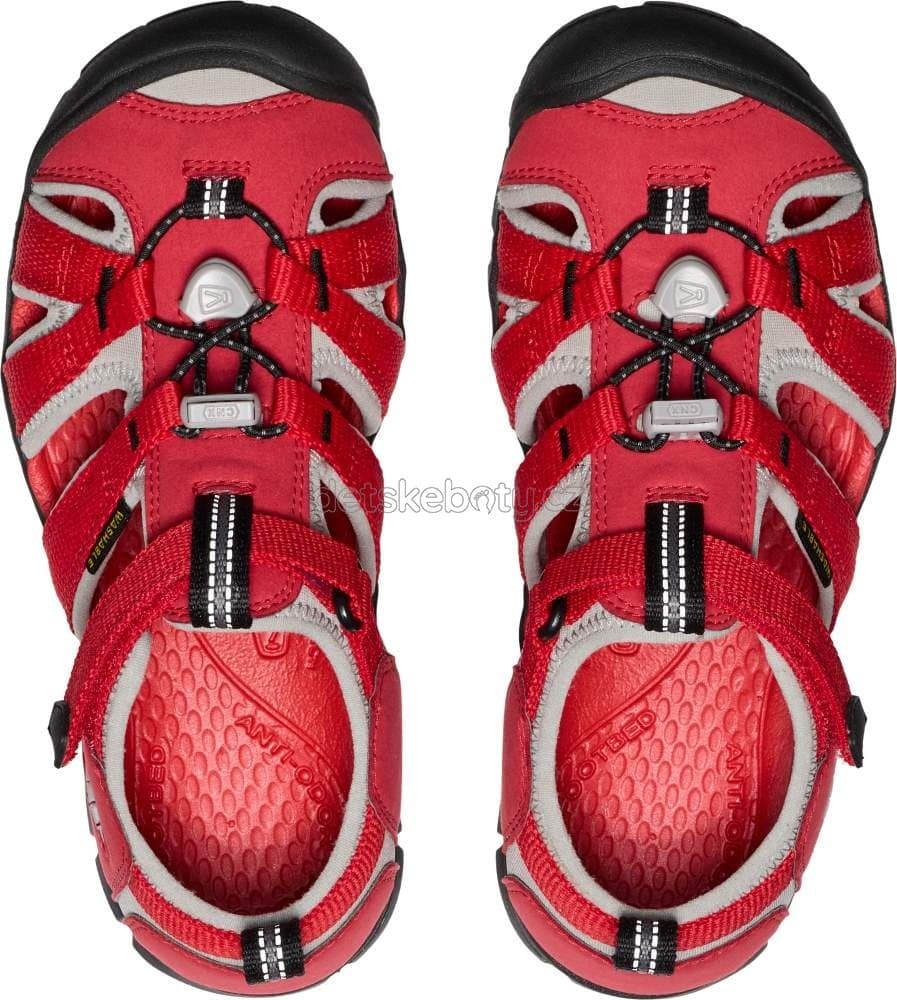 Dětské sandály Keen Seacamp II CNX youth ribbon red/alloy Velikost: 32-33 - náhled 3