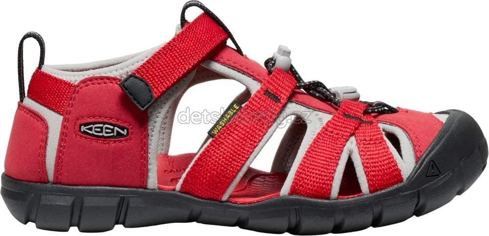 Dětské sandály Keen Seacamp II CNX youth ribbon red/alloy Velikost: 32-33 - náhled 4