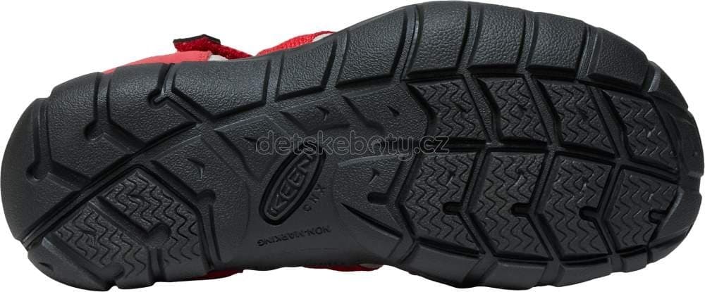 Dětské sandály Keen Seacamp II CNX youth ribbon red/alloy Velikost: 32-33 - náhled 5