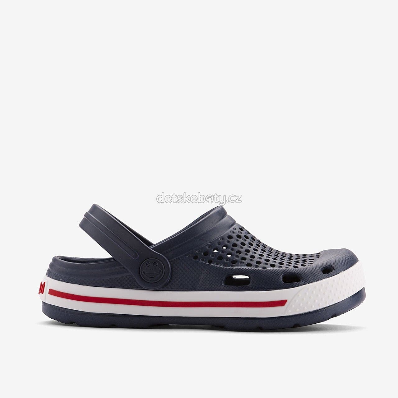 Dětské plážovky Coqui 6423 Navy/White Velikost: 24-25 - náhled 4