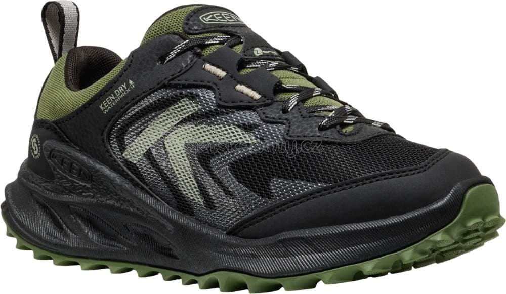 Dětské celoroční boty Keen ZIONIC WP YOUTH black/bronze green Velikost: 32-33 - náhled 1