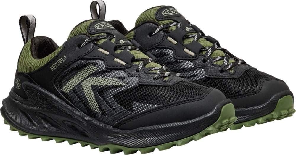 Dětské celoroční boty Keen ZIONIC WP YOUTH black/bronze green Velikost: 32-33 - náhled 4