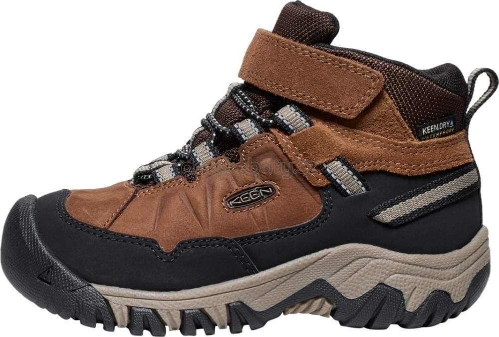 Dětské celoroční boty Keen TARGHEE IV MID WP CHILDREN bison/brindle Velikost: 30 - náhled 4