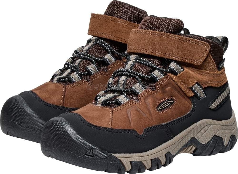 Dětské celoroční boty Keen TARGHEE IV MID WP CHILDREN bison/brindle Velikost: 30 - náhled 5