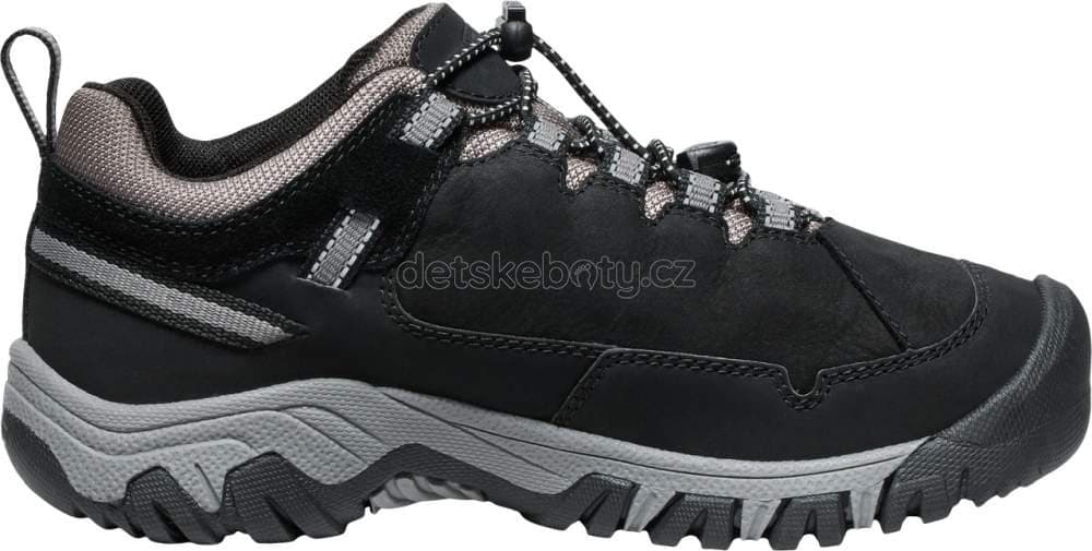 Dětské celoroční boty Keen TARGHEE IV LOW WP YOUTH black/steel grey Velikost: 32-33 - náhled 3