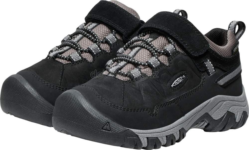 Dětské celoroční boty Keen TARGHEE IV LOW WP CHILDREN black/steel grey Velikost: 30 - náhled 5