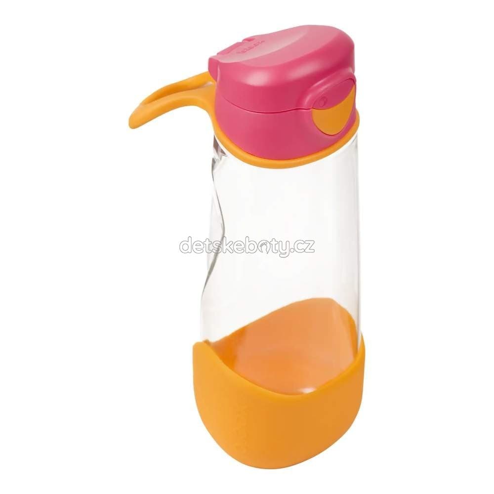 b.box 711 Sport lahev na pití 600 ml - růžová/oranžová - náhled 4