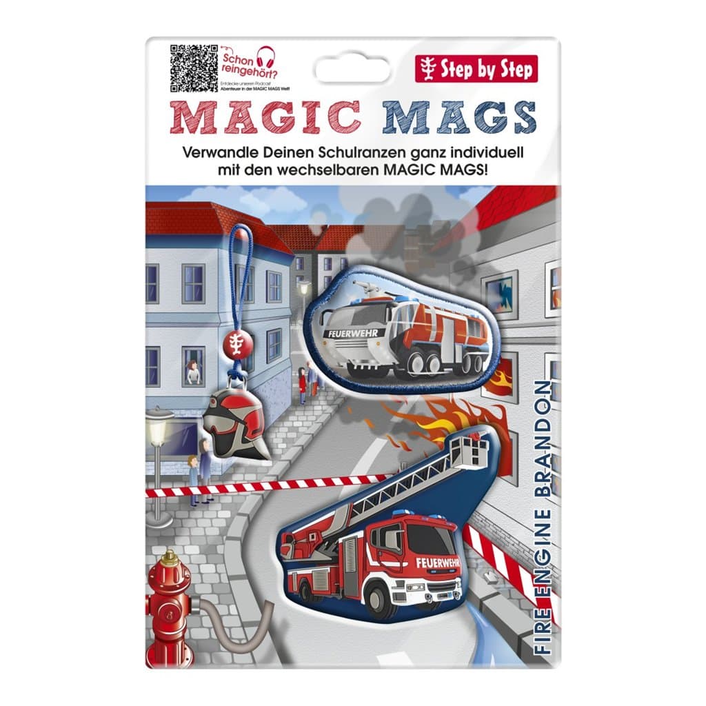 Doplňková sada obrázků MAGIC MAGS, Fire Engine Brandon, pro aktovky a batohy Step by Step - náhled 4