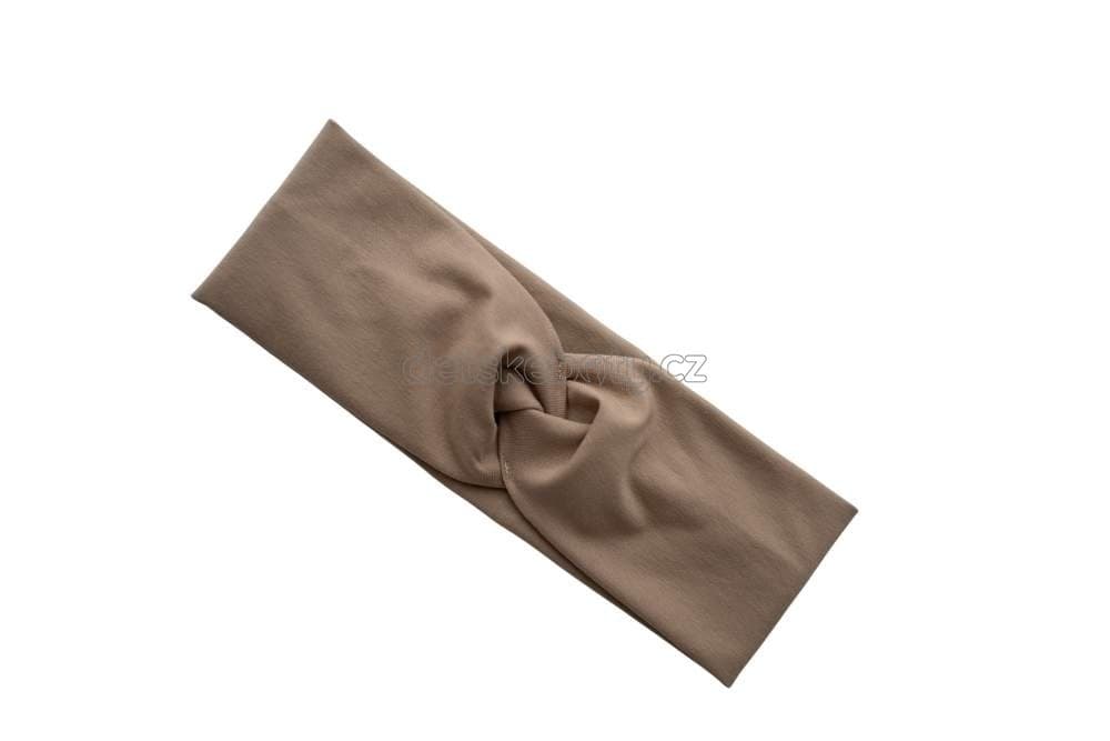 Tenká čepice Blonki čelenka mašle béžová Velikost: