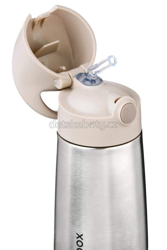 b.box 1339 Termoska na pití s brčkem 350 ml - béžová - náhled 3