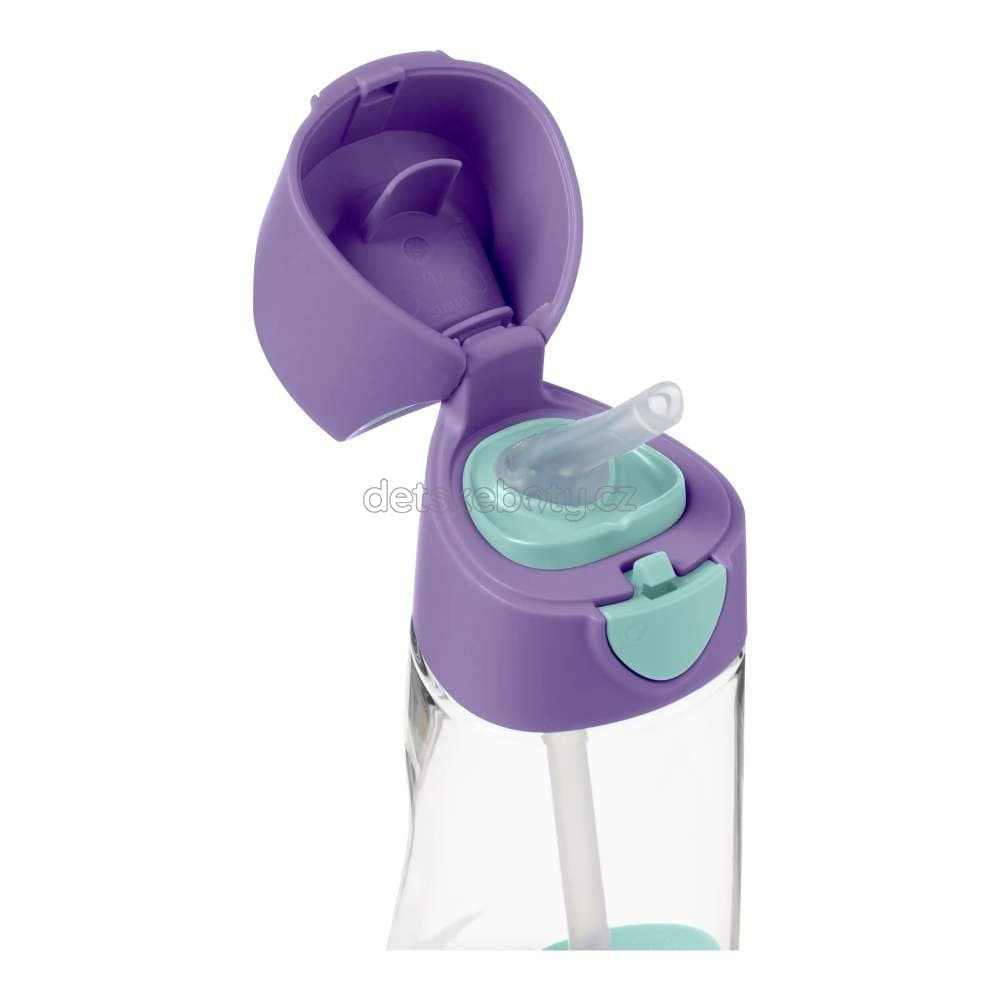 b.box 500303 Lahev na pití s brčkem 450 ml - lilac pop - náhled 4