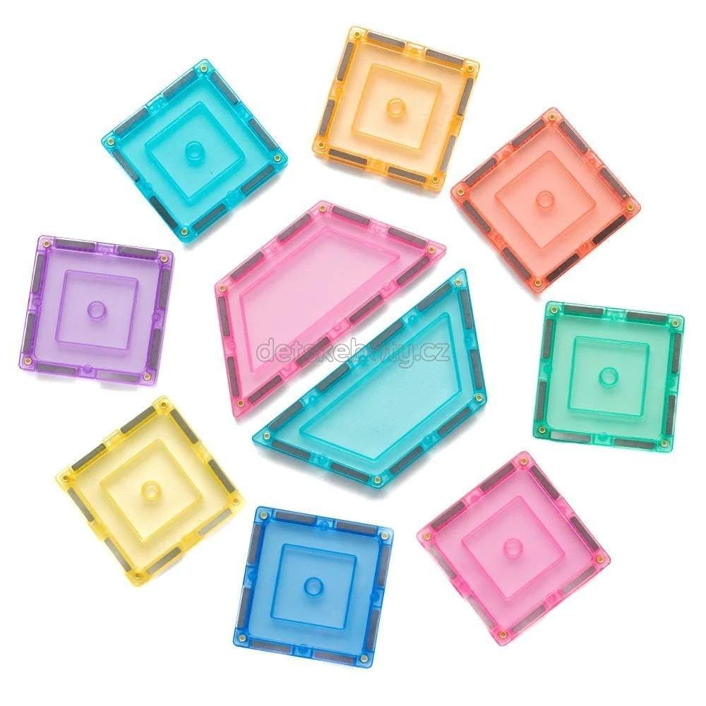 Learn and grow- Magnetická stavebnice Pastel Builders pack 112 ks - náhled 2