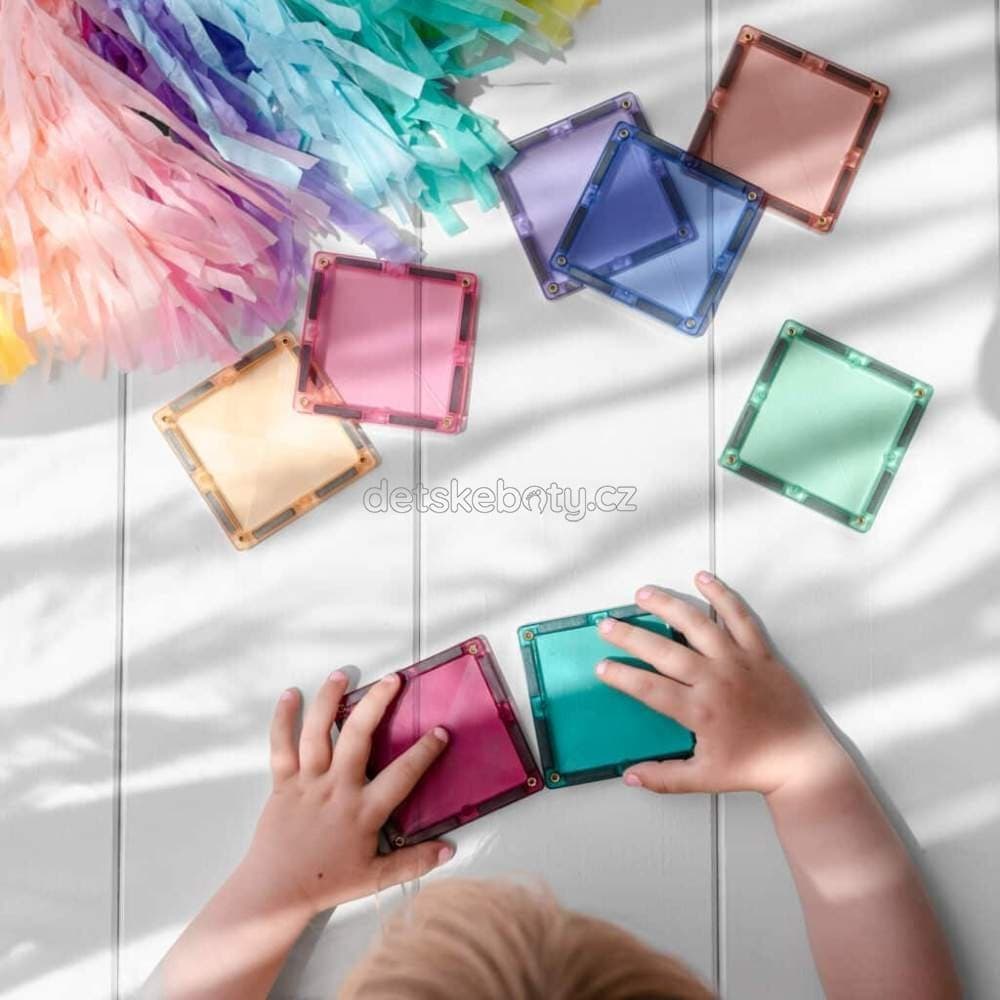 Connetix Tiles - Magnetická stavebnice PASTEL 120 ks - náhled 4
