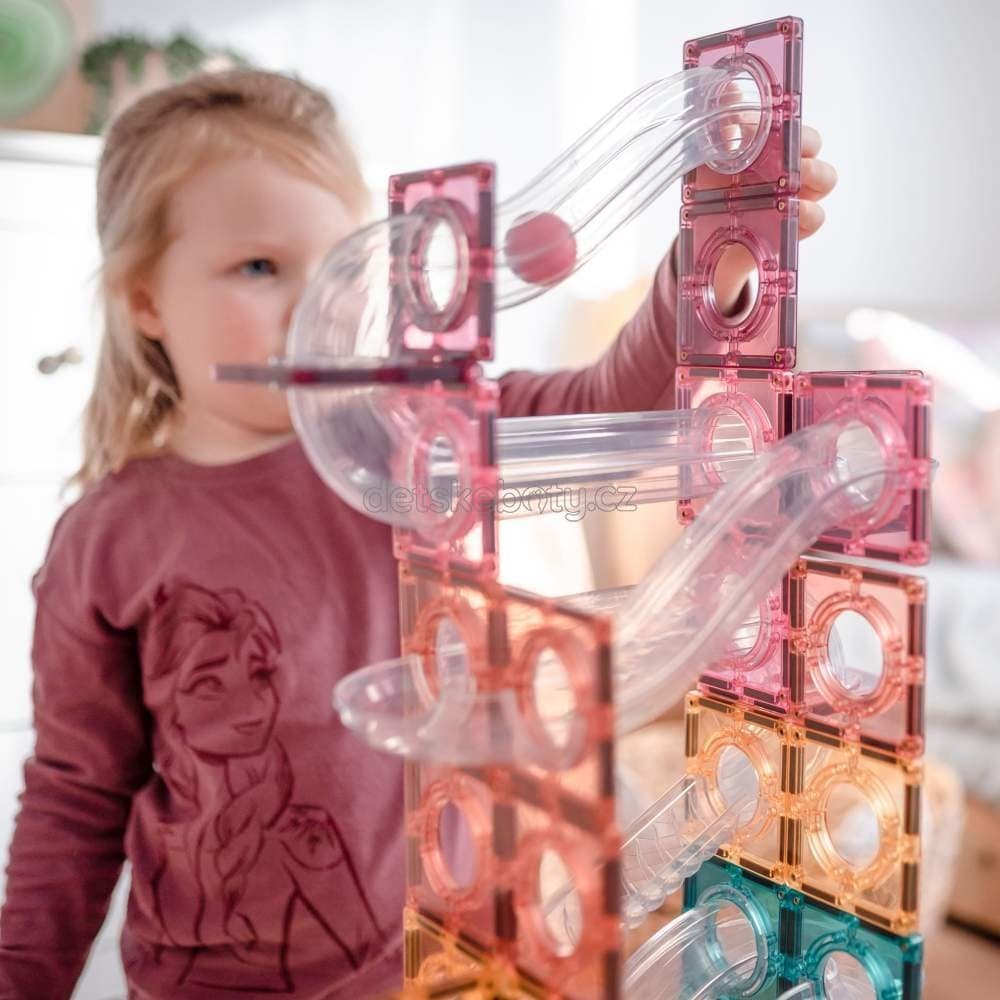Connetix Tiles - Kuličková dráha PASTEL 106 ks - náhled 2